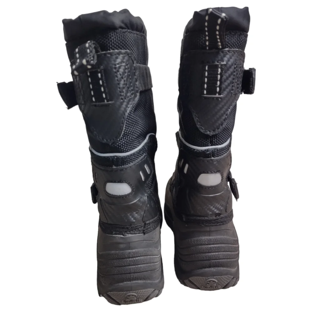Kamik Glacial Black Waterproof Winter Boots Unisex Youth Size 1